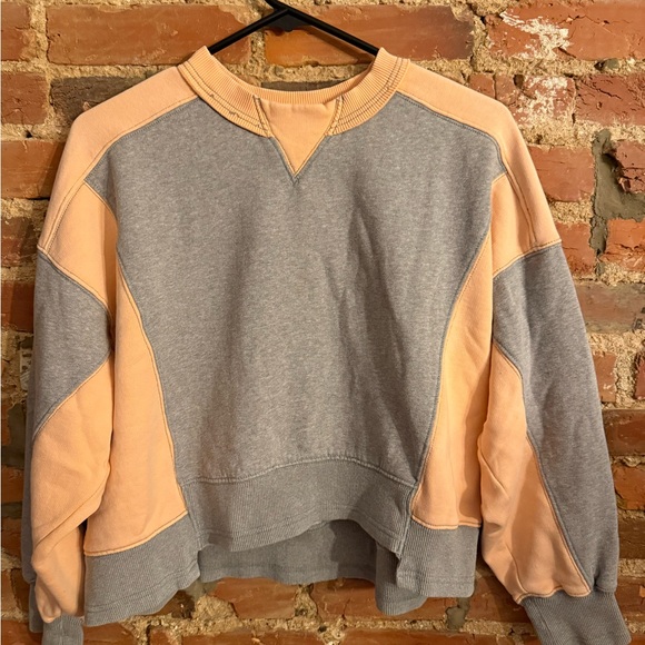 free people movement Tops - FP Movement by Free People Gray and Melon Sweatshirt
